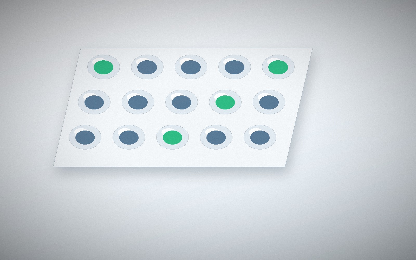 Blister strip representing packaging and serialisation